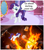 Size: 1960x2220 | Tagged: safe, artist:boneswolbach, artist:estories, artist:paulsentry, edit, vector edit, rarity, pony, unicorn, g4, be careful what you wish for, boutique, campfire, cooked alive, cooking, female, fire, food, insertion, mare, marshmallow, meme, mixed media, play on words, rarity is a marshmallow, roast, solo, speech bubble, talking to viewer, vector, wordplay