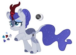 Size: 1000x720 | Tagged: safe, artist:magicuniclaws, oc, oc only, kirin, female, offspring, parent:rain shine, parent:rarity, simple background, solo, transparent background