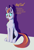 Size: 2164x3176 | Tagged: safe, artist:i love hurt, oc, oc only, oc:naif tail, bat pony, pony, wingless bat pony, bat pony oc, cute, digital art, female, full body, high res, looking at each other, red hair, simple background, sitting, solo, wingless, yellow eyes