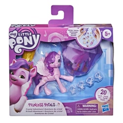 Size: 2000x2000 | Tagged: safe, pipp petals, pegasus, pony, g5, official, adorapipp, box, cute, female, hasbro logo, high res, mare, my little pony logo, sticker, toy