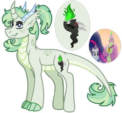 Size: 1164x1076 | Tagged: safe, artist:princess-kitsune-tsu, rarity, spike, oc, oc only, dracony, hybrid, g4, claw hooves, cutie mark, fangs, horns, interspecies offspring, male, offspring, older, older rarity, older spike, parent:rarity, parent:spike, parents:sparity, screencap reference, simple background, solo, transparent background