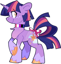 Size: 1280x1354 | Tagged: safe, artist:rohans-ponies, twilight sparkle, pony, unicorn, g4, alternate cutie mark, alternate design, bow, genderfluid, genderfluid pride flag, pride, pride flag, simple background, solo, tail bow, transparent background