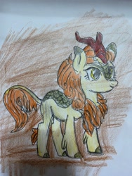 Size: 3024x4032 | Tagged: safe, autumn blaze, kirin, g4, solo, traditional art