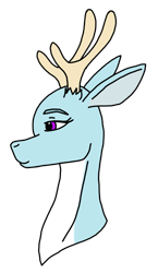 Size: 2125x3666 | Tagged: safe, artist:agdapl, deer, antlers, bust, deerified, female, high res, pyro (tf2), rule 63, simple background, smiling, solo, species swap, team fortress 2, transparent background