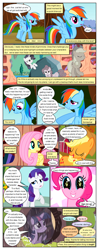 Size: 612x1552 | Tagged: safe, artist:newbiespud, edit, edited screencap, screencap, fluttershy, pinkie pie, rainbow dash, rarity, tom, twilight sparkle, earth pony, pegasus, pony, unicorn, comic:friendship is dragons, g4, magical mystery cure, the return of harmony, the ticket master, bust, comic, dialogue, discorded, eyelashes, grin, hat, horn, i've got to find a way, looking back, raised hoof, screencap comic, smiling, unicorn twilight, wings