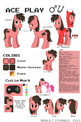 Size: 3543x5315 | Tagged: safe, artist:ace play, pinkie pie, oc, oc:ace play, earth pony, pony, g4, clothes, colt, facial hair, goatee, hoodie, male, partially transparent background, plushie, reference sheet, semi-transparent, stallion, vector, younger
