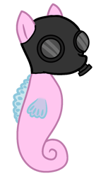 Size: 687x1200 | Tagged: safe, artist:agdapl, sea pony, crossover, female, gas mask, mask, pyro (tf2), rule 63, seaponified, simple background, solo, species swap, team fortress 2, transparent background