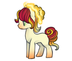 Size: 500x422 | Tagged: safe, artist:snini9, oc, oc only, earth pony, pony, base used, crack ship offspring, female, magical lesbian spawn, mare, offspring, parent:cherry jubilee, parent:daybreaker, simple background, solo, transparent background