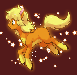 Size: 1347x1308 | Tagged: safe, artist:fizzy-dog, horse, pony, barely pony related, colt, cute, ico, ico el caballito valiente, ico the brave little horse, male, smiling, solo, stars