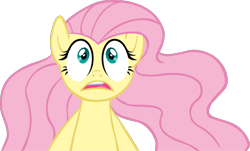 Size: 903x545 | Tagged: safe, artist:misterdavey, fluttershy, pegasus, pony, smile hd, g4, grimdark source, long hair, looking up, simple background, solo, transparent background, wavy hair