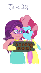 Size: 2000x3525 | Tagged: safe, artist:ktd1993, cup cake, spoiled rich, equestria girls, g4, 28, duo, equestria girls-ified, female, high res, infidelity, lesbian, ship:spoiledcake, shipping