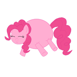 Size: 1200x1200 | Tagged: artist needed, safe, pinkie pie, earth pony, pony, g4, air inflation, balloonie pie, eyes closed, female, fetish, floating, inflation, mare, simple background, smiling, solo, spherical inflation, transparent background