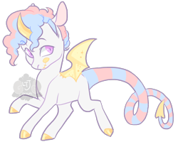 Size: 1000x800 | Tagged: safe, artist:lavvythejackalope, oc, oc only, alicorn, bat pony, bat pony alicorn, pony, bat pony oc, bat wings, curved horn, hoof polish, horn, male, raised hoof, simple background, solo, stallion, transparent background, wings
