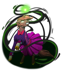 Size: 3400x4000 | Tagged: safe, artist:jack-pie, oc, oc only, pony, unicorn, angry, clothes, commission, dark magic, evil, gritted teeth, high res, horn, magic, male, raised hoof, skirt, solo, underhoof, unicorn oc