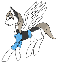 Size: 2632x2875 | Tagged: safe, artist:agdapl, pegasus, pony, clothes, crossover, female, heavy weapons guy, high res, mare, ponified, rule 63, simple background, species swap, team fortress 2, transparent background, wings