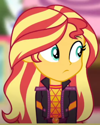 Size: 373x467 | Tagged: safe, screencap, sunset shimmer, equestria girls, g4, wake up!, spoiler:eqg series (season 2), cropped, solo