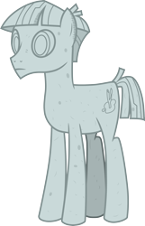 Size: 3000x4672 | Tagged: safe, artist:cloudy glow, mudbriar, earth pony, pony, g4, my little pony: friendship is magic, student counsel, .ai available, male, petrification, simple background, solo, stallion, transparent background, turned to stone, vector