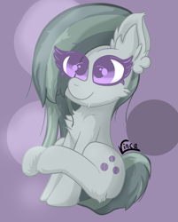 Size: 2051x2547 | Tagged: safe, artist:vinca, marble pie, earth pony, pony, g4, female, high res, mare, sitting, solo