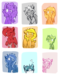 Size: 1500x1857 | Tagged: safe, artist:suplolnope, oc, oc only, earth pony, pegasus, pony, unicorn, female, gift art, mare