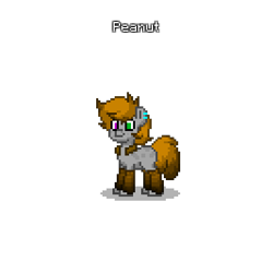 Size: 400x400 | Tagged: safe, artist:robertepsc4, oc, oc:peanutmear, pony, pony town, clothes, cute, girly, leg warmers, male, reference