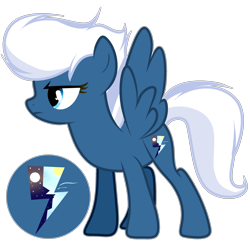 Size: 3000x3000 | Tagged: safe, artist:stardustshadowsentry, night glider, pony, g4, alternate cutie mark, alternate hairstyle, high res, show accurate, simple background, solo, transparent background