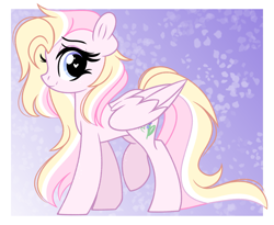 Size: 2687x2202 | Tagged: safe, artist:emberslament, oc, oc only, oc:orchid breeze, pegasus, pony, cute, female, freckles, heart eyes, high res, mare, mother, pegasus oc, simple background, solo, wingding eyes, wings