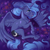 Size: 2449x2449 | Tagged: safe, artist:hollybright, princess luna, alicorn, fish, pony, g4, blue eyes, blue mane, bubble, eyelashes, feather, female, flowing mane, flowing tail, high res, horn, solo, teeth, water, wings