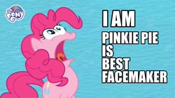 Size: 1281x720 | Tagged: safe, artist:xenoneal, pinkie pie, g4, too many pinkie pies, deep breath, faic, funny face, gasp, grammar error, pinkie pie is best facemaker