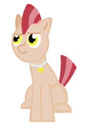 Size: 754x1115 | Tagged: safe, artist:twinet, oc, oc only, oc:daymon, earth pony, pony, atg 2021, jewelry, male, mohawk, necklace, newbie artist training grounds, pearl necklace, simple background, sitting, solo
