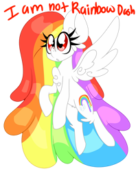 Size: 1280x1595 | Tagged: safe, artist:ladylullabystar, oc, oc only, oc:rainbow drips, pegasus, pony, female, mare, not rainbow dash, simple background, solo, transparent background