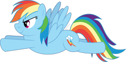 Size: 2637x1297 | Tagged: safe, artist:starcollider, rainbow dash, pegasus, pony, g4, atg 2021, female, flying, mare, newbie artist training grounds, simple background, solo, transparent background, vector