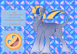 Size: 3500x2454 | Tagged: safe, artist:nobleclay, oc, oc only, oc:felix, pony, unicorn, high res, magical gay spawn, male, offspring, parent:star tracker, parent:stygian, reference sheet, solo, stallion