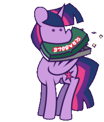 Size: 1021x1200 | Tagged: safe, artist:threetwotwo32232, twilight sparkle, alicorn, pony, g4, animated, female, gif, head shake, mare, mouth hold, scrabble, shaking, simple background, solo, transparent background, twilight sparkle (alicorn)