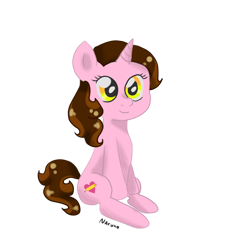Size: 1024x1024 | Tagged: safe, artist:wrath-marionphauna, oc, oc only, oc:color breezie, pony, simple background, sitting, smiling, solo, transparent background