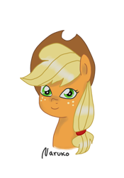 Size: 1024x1466 | Tagged: safe, artist:wrath-marionphauna, applejack, earth pony, pony, g4, applejack's hat, cowboy hat, digital art, hat, smiling, solo