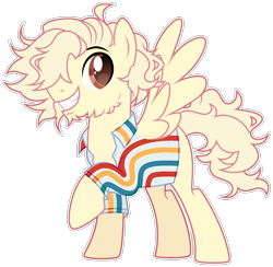 Size: 2544x2486 | Tagged: safe, artist:rerorir, oc, oc only, pegasus, pony, clothes, high res, male, shirt, simple background, solo, stallion, transparent background