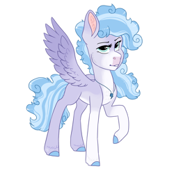 Size: 1786x1758 | Tagged: safe, artist:moccabliss, oc, oc only, pegasus, pony, magical lesbian spawn, offspring, parent:rolling thunder, parent:vapor trail, simple background, solo, white background