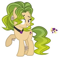 Size: 1437x1410 | Tagged: safe, artist:dayspringsentryyt, oc, oc only, hybrid, pony, female, interspecies offspring, offspring, parent:adagio dazzle, parent:timber spruce, simple background, solo, transparent background