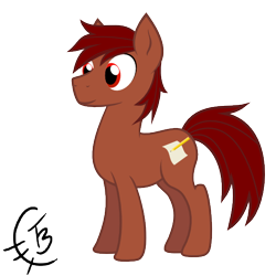 Size: 556x556 | Tagged: safe, artist:thetidbit, oc, oc only, oc:penn, earth pony, pony, earth pony oc, male, solo, vector