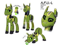 Size: 4000x3000 | Tagged: safe, artist:apuljack, oc, oc:apu-l, earth pony, original species, pony, robot, robot pony, butt, plot, solo