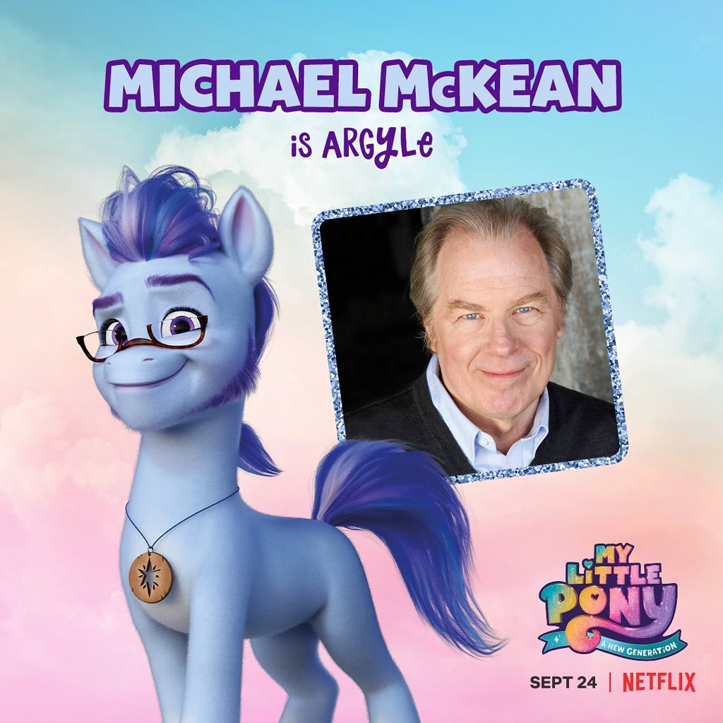 2646614 - safe, argyle starshine, earth pony, human, pony, g5, my little  pony: a new generation, official, glasses, irl, irl human, jewelry, male,  michael mckean, my little pony: a new generation logo,