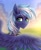 Size: 1690x2048 | Tagged: safe, artist:hakaina, oc, oc only, oc:moonlight drop, pegasus, pony, headphones, looking at you, looking back, looking back at you, male, solo, spread wings, stallion, wings