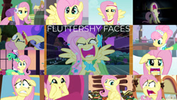 Size: 1280x721 | Tagged: safe, edit, edited screencap, editor:quoterific, screencap, fluttershy, princess luna, alicorn, pegasus, pony, buckball season, dungeons and discords, filli vanilli, g4, green isn't your color, hurricane fluttershy, keep calm and flutter on, luna eclipsed, make new friends but keep discord, princess twilight sparkle (episode), scare master, sweet and smoky, the best night ever, :i, angry, blushing, book, cute, dashface, derp, female, fluttershy is not amused, flying, friendship express, golden oaks library, mare, offscreen character, open mouth, scared, shyabetes, smiling, spread wings, tongue out, train station, unamused, wings, yelling, you're going to love me