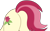 Size: 1194x747 | Tagged: safe, artist:gmaplay, earth pony, pony, g4, ass up, butt, butt only, face down ass up, plot, rosebutt, simple background, solo, transparent background