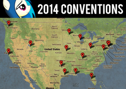 Size: 691x488 | Tagged: safe, artist:drawponies, dj pon-3, vinyl scratch, g4, 2014, convention, map, united states