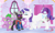 Size: 5445x3311 | Tagged: safe, artist:raspberrystudios, rarity, spike, oc, oc:chad, oc:kama ezio clyde armasta laska chadwickson the iv, changeling, dragon, pony, unicorn, g4, absurd resolution, blushing, boutique, changeling oc, clothes, colt, commission, crossed arms, curtains, eyes closed, female, hoodie, jealous, kiss mark, leaning, lipstick, male, mare, trio, window