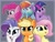 Size: 1884x1432 | Tagged: safe, artist:anti1mozg, applejack, fluttershy, pinkie pie, rainbow dash, rarity, twilight sparkle, alicorn, earth pony, pegasus, pony, unicorn, g4, :p, bust, cheek squish, chest fluff, cute, dashabetes, diapinkes, ear fluff, expressions, female, floppy ears, grin, group, jackabetes, mane six, mare, open mouth, portrait, raribetes, sextet, shyabetes, smiling, smug, squishy cheeks, starry eyes, tongue out, twiabetes, twilight sparkle (alicorn), varying degrees of want, wingding eyes