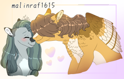 Size: 1018x646 | Tagged: safe, artist:malinraf1615, hoops, marble pie, pony, g4, blushing, eyes closed, female, hoople, male, nuzzling, shipping, simple background, straight, transparent background