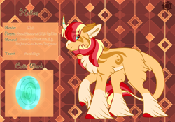 Size: 3500x2454 | Tagged: safe, artist:nobleclay, oc, oc only, oc:helios, pony, unicorn, high res, male, offspring, parent:big macintosh, parent:sunset shimmer, parents:shimmermac, reference sheet, solo, stallion, unshorn fetlocks