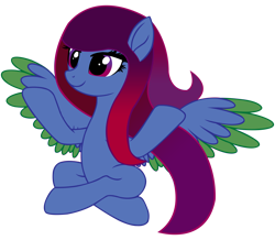 Size: 7800x6799 | Tagged: safe, artist:laszlvfx, oc, oc only, oc:sapphire yasmin, pegasus, pony, absurd resolution, crossed legs, female, mare, meditating, simple background, solo, transparent background, two toned wings, wings, yoga